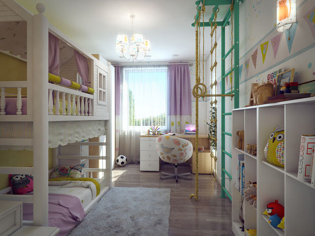 современный дизайн детских комнат