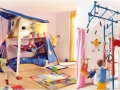 Детская комната для мальчика со спортивным уголком