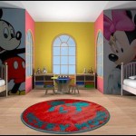 Дизайн детской комнаты для разнополых детей из микки мауса