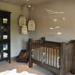 Скандинавский интерьер детской комнаты для младенца