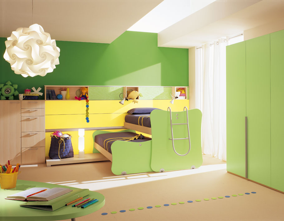 Зеленые обои для детской комнаты для девочек фото