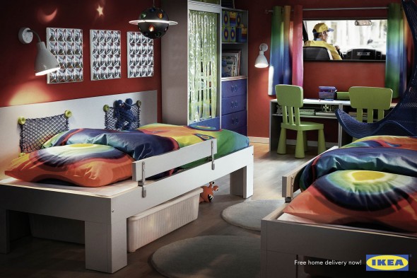 дизайн детской комнаты для двух разнополых детей