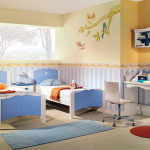дизайн маленькой детской комнаты для двоих детей фото