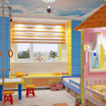 Красивый интерьер детской комнаты для разнополых детей