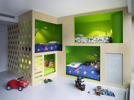интерьер для маленькой детской комнаты для разнополых детей