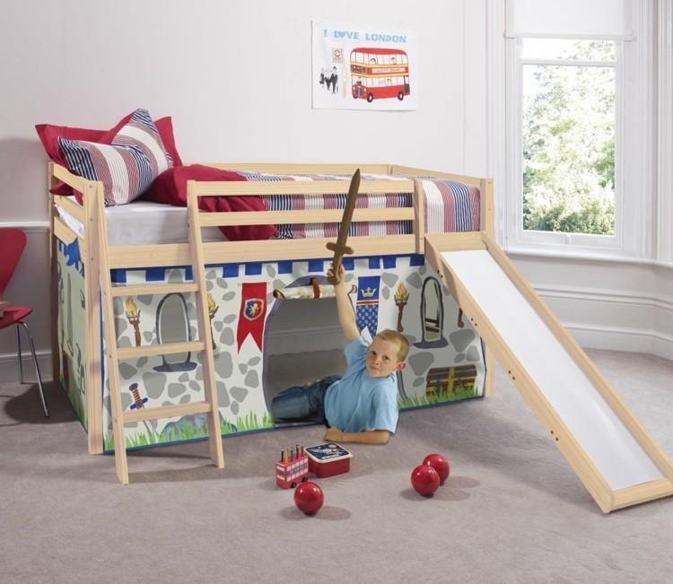 Двухъярусная мебель для детской комнаты для мальчиков