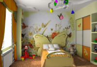 Оформление комнаты и детская мебель белая