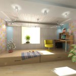 Детская комната с подиумом и выдвижными кроватями пик совершенства