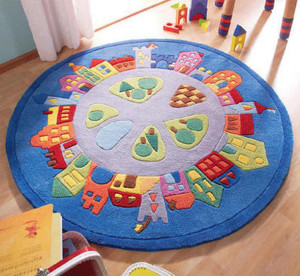 Круглые детские ковры для девочек фото