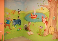Роспись стен в детской комнате фото девчонкам