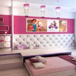 Шикарная детская комната с подиумом и выдвижными кроватями