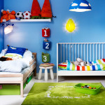 Детский диван кровать с бортиками у стенки