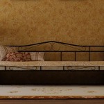 Металлическая односпальная кровать 90 х 200 см с ковкой