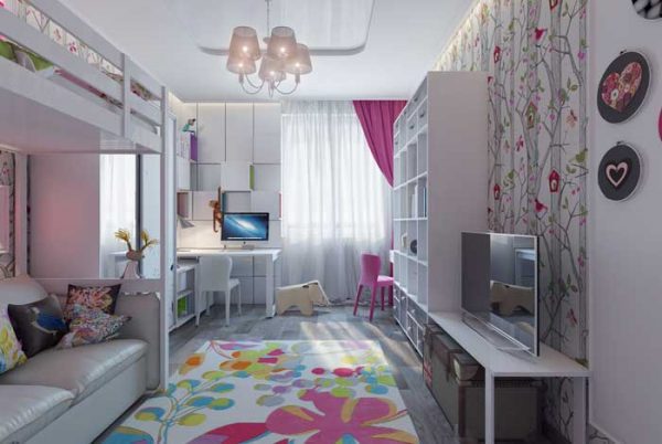 дизайн детских комнат для разнополых детей фото